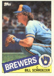 1985 Topps Baseball Cards      176     Bill Schroeder